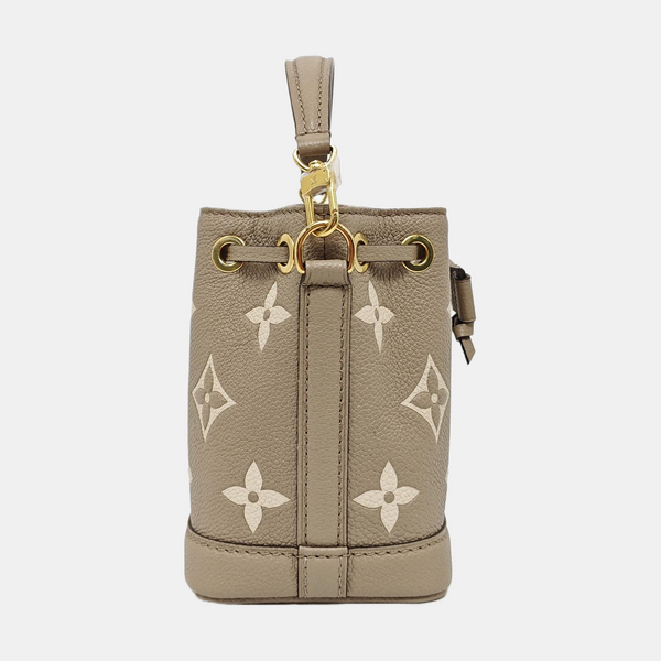 NOÉ Nano Monogram Calfskin Gray