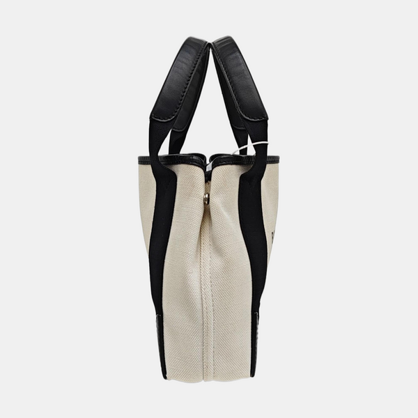 Navy Mini Canvas White