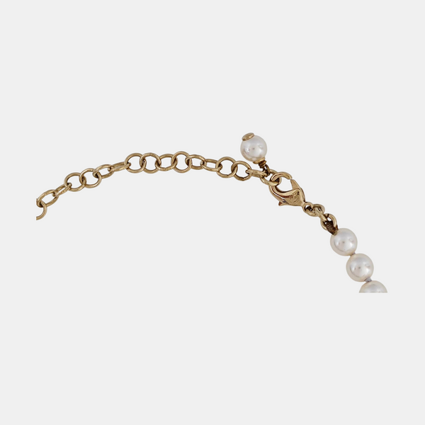 Faux Pearl White Necklace