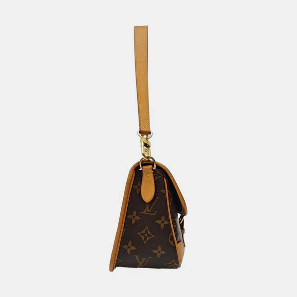 DIANE Monogram Coated Canvas Brown