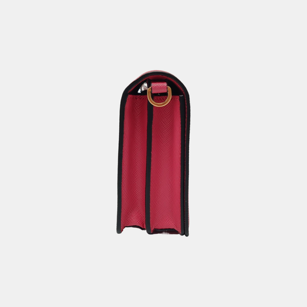 Saffiano Calfskin Shoulder Bag Red