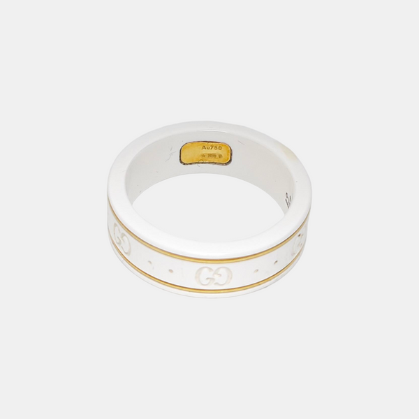 Icon 18k Gold White Ring HK 19