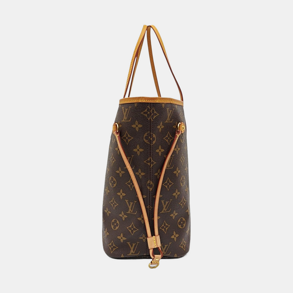 NEVERFULL MM Monogram Coated Canvas Brown