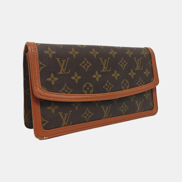 DAME Monogram Coated Canvas Brown