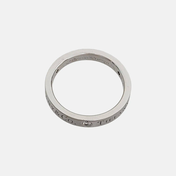 Tiffany & Co. Platinum 950 Silver Ring EU 48