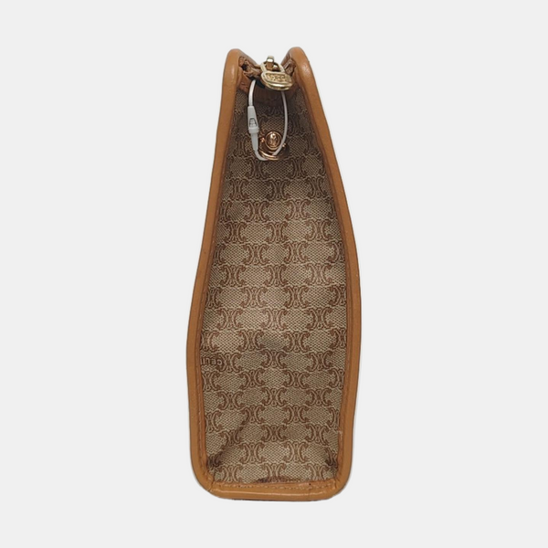 MACADAM CLUTCHE Coated Canvas Beige