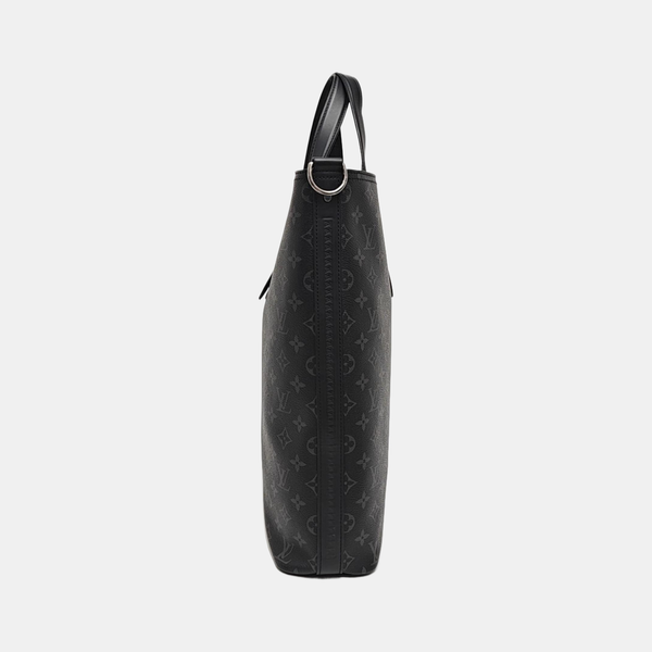 DAVIS Monogram Coated Canvas Black