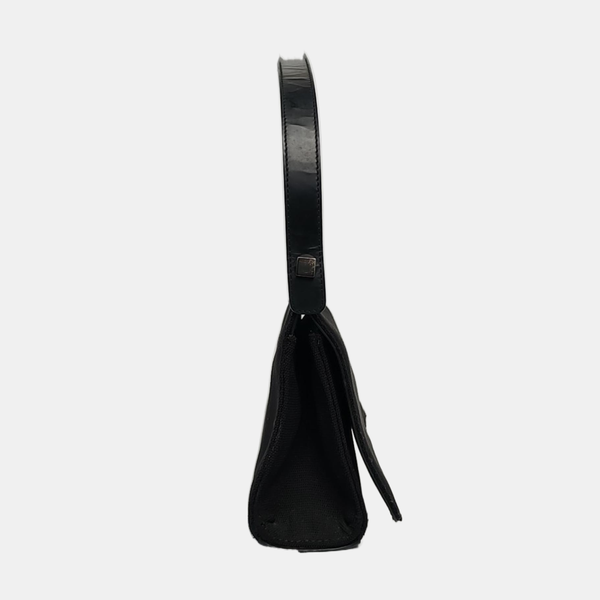 Canvas Top Handle Bag Black