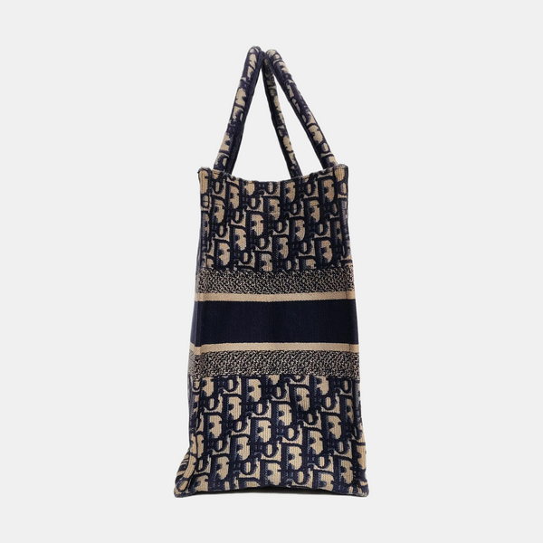 Book Tote Medium Canvas Blue