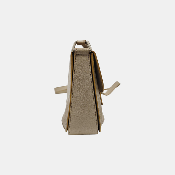 Calfskin Shoulder Bag Beige