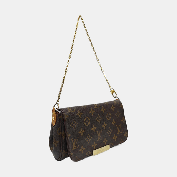 FAVORITE PM Monogram Coated Canvas Brown