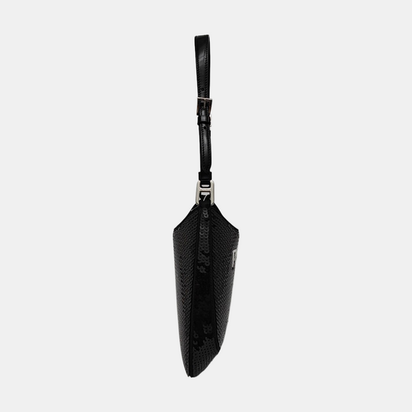 Sequins Shoulder Bag Black