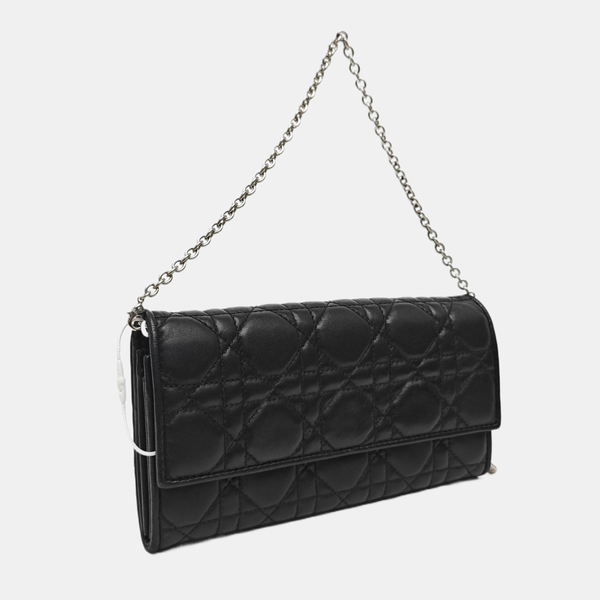Lady Dior Small Cannage Lambskin Black