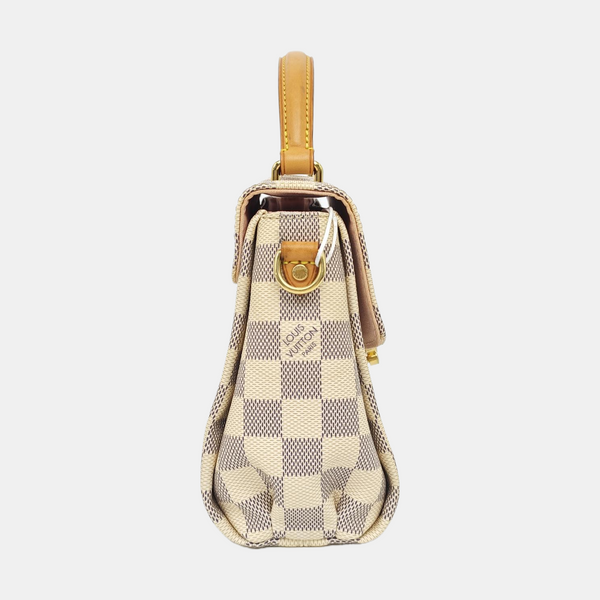 CROISETTE Damier Azur Coated Canvas White