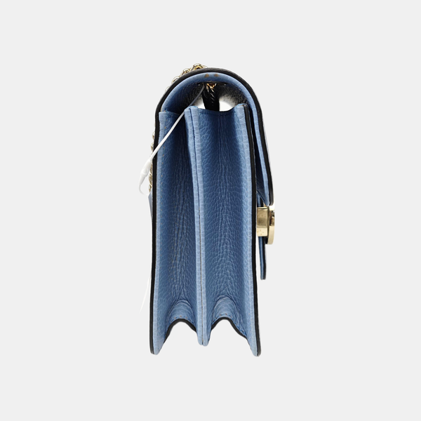Interlocking G Small Calfskin Blue