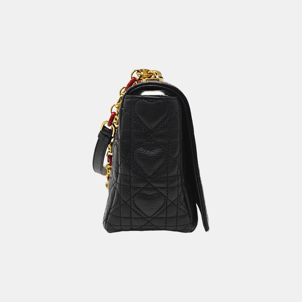 Dior Caro Medium Cannage Calfskin Black