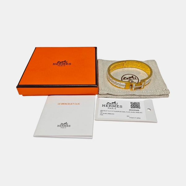 Clic H Metal Gold Bangle