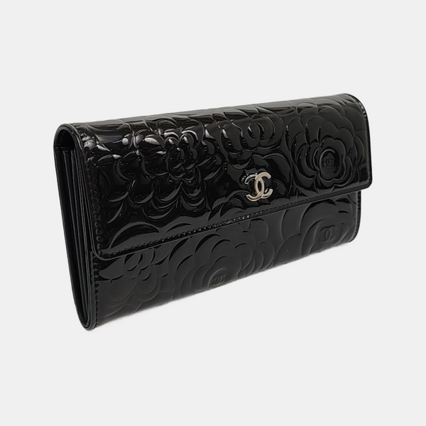 Patent Leather Wallet Black