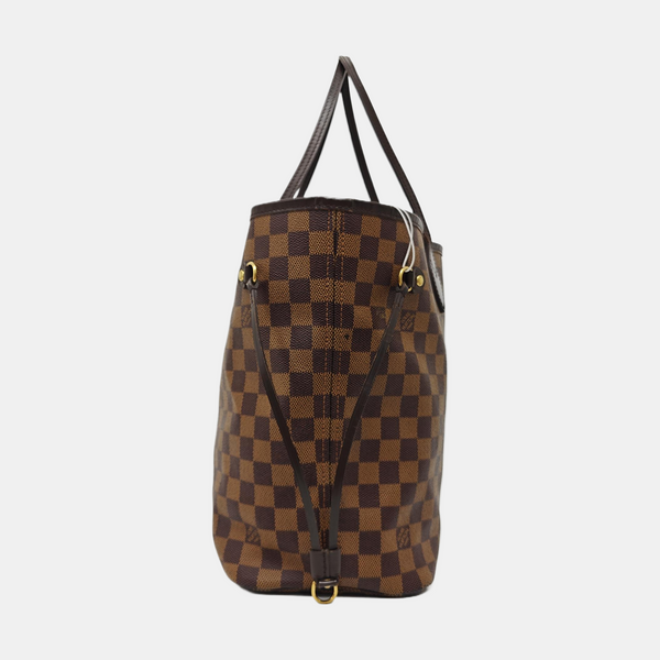 NEVERFULL MM Damier Ebene Coated Canvas Brown