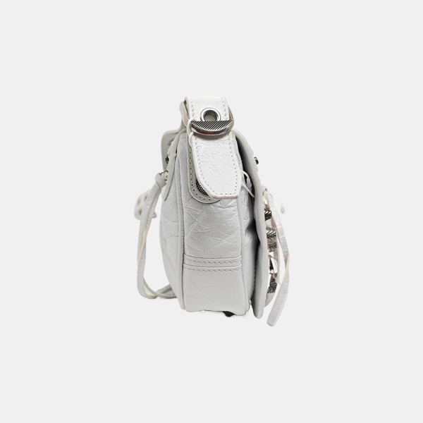 Authenticated pre-owned Le Cagole XS Lambskin White - Shoulder Bag at Looply