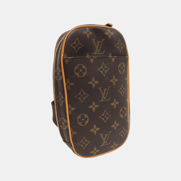 GANGE Monogram Coated Canvas Brown