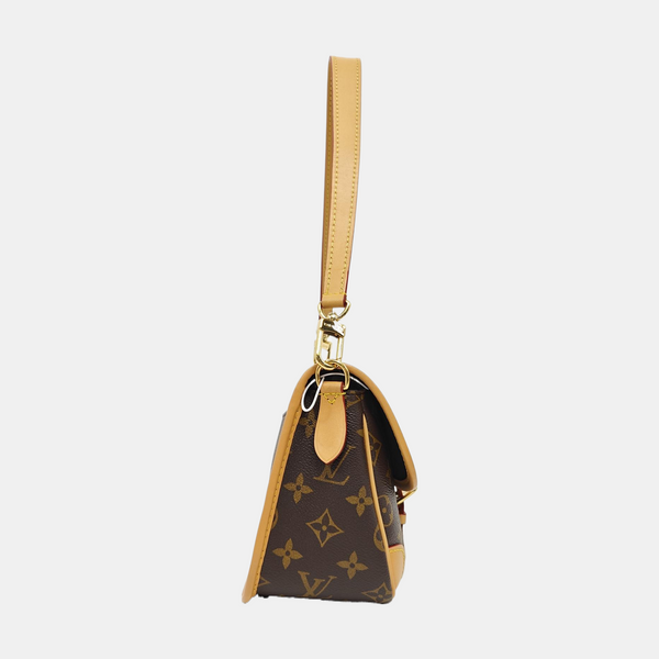 DIANE Monogram Coated Canvas Brown