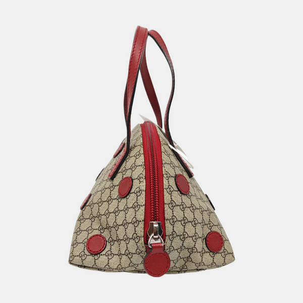 Monogram Coated Canvas Top Handle Bag Black