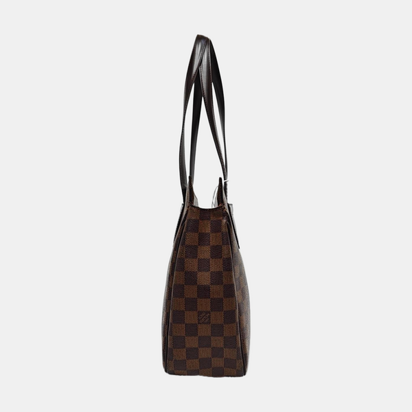 PARIOLI PM Damier Ebene Coated Canvas Brown