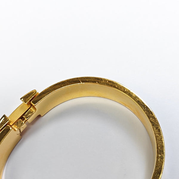 Clic H Metal Gold Bangle