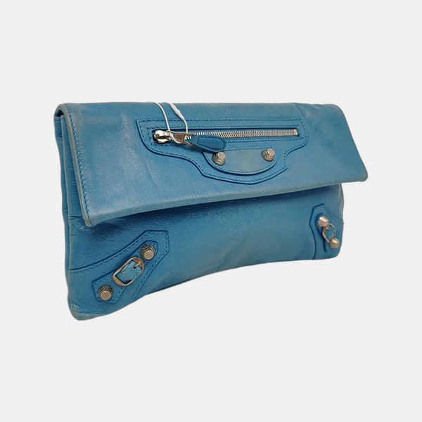Authenticated pre-owned Classic City Lambskin Blue - Clutch at Looply