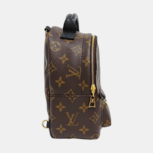PALM SPRINGS Mini Monogram Coated Canvas Brown