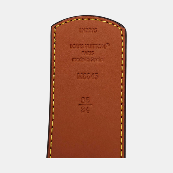 Coated Canvas Belt Brown