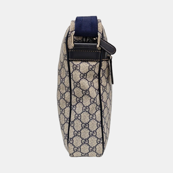 Monogram Coated Canvas Shoulder Bag Blue