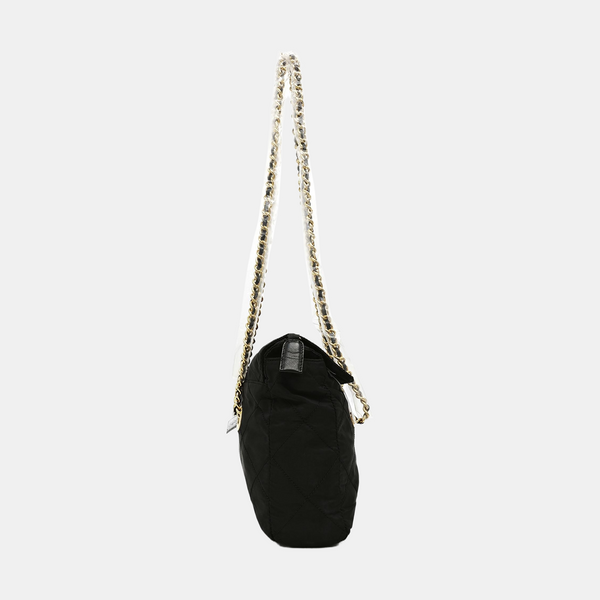 Nylon Quilted Nylon Black