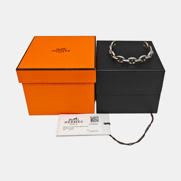 Chaine D'ancre Enchainee 925 Sterling Silver Bangle