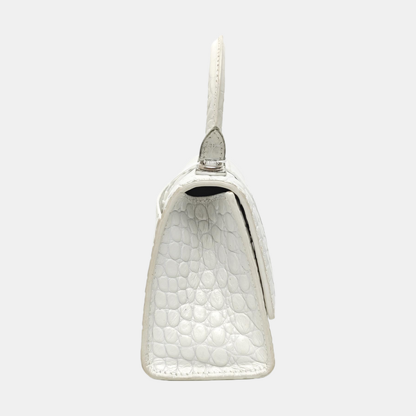Hourglass Small Calfskin White
