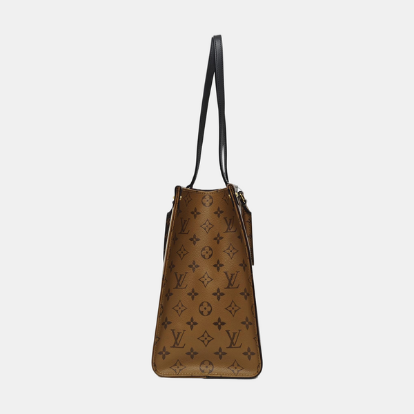ONTHEGO MM Monogram Coated Canvas Brown