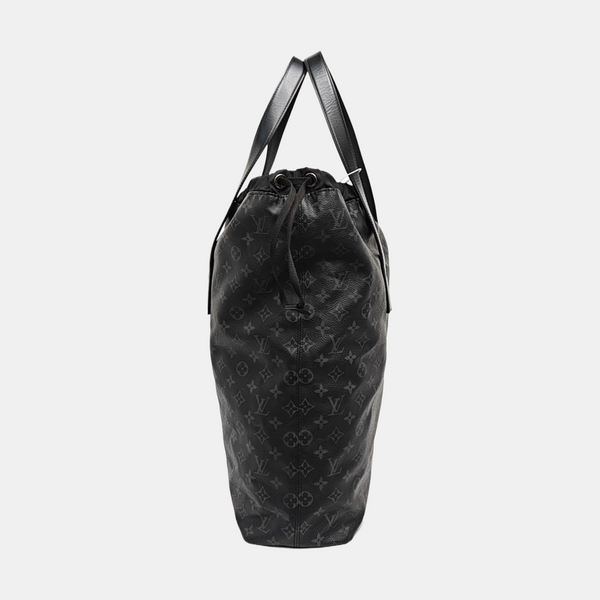 Monogram Coated Canvas Bucket Bag Black
