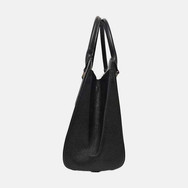 Calfskin Tote Bag Small Black