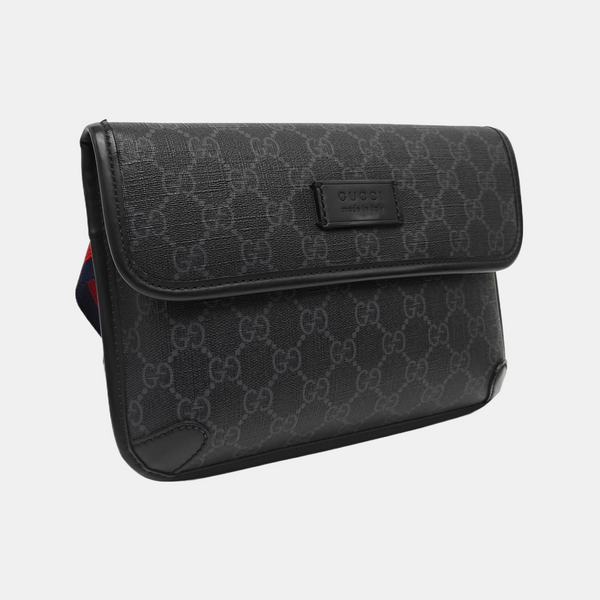 Neo Vintage Monogram Coated Canvas Black