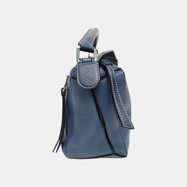 Puzzle Small Quilted Calfskin Blue