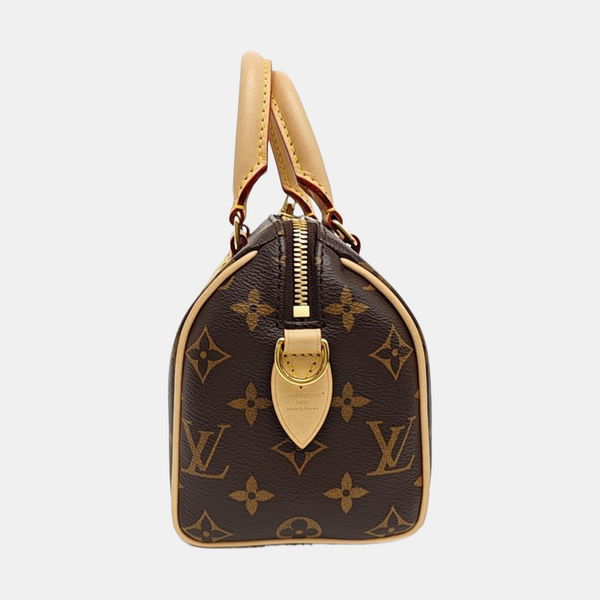 SPEEDY 20 Monogram Coated Canvas Brown