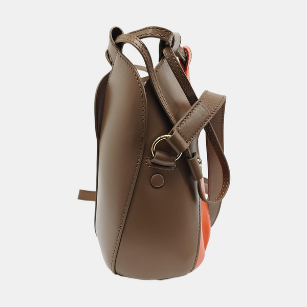 Calfskin Bucket Bag Brown