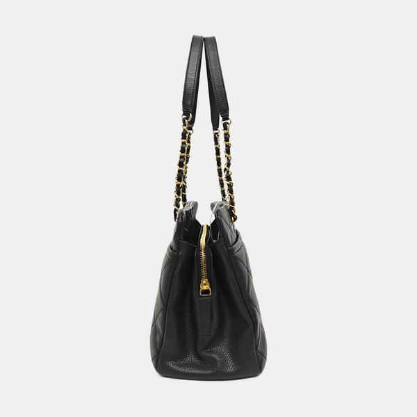 CC TIMELESS SOFT Quilted Grained Calfskin Black