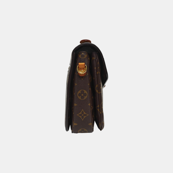 MÉTIS MM Monogram Coated Canvas Brown