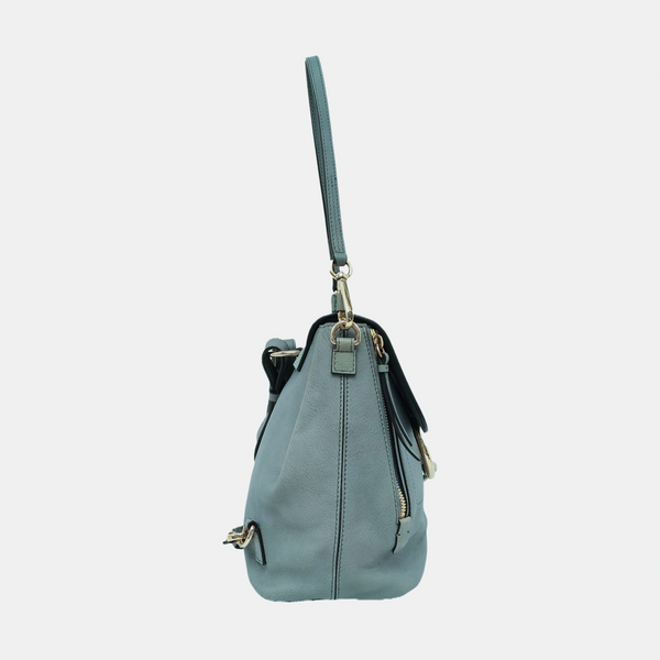 Faye Mini Calfskin Blue