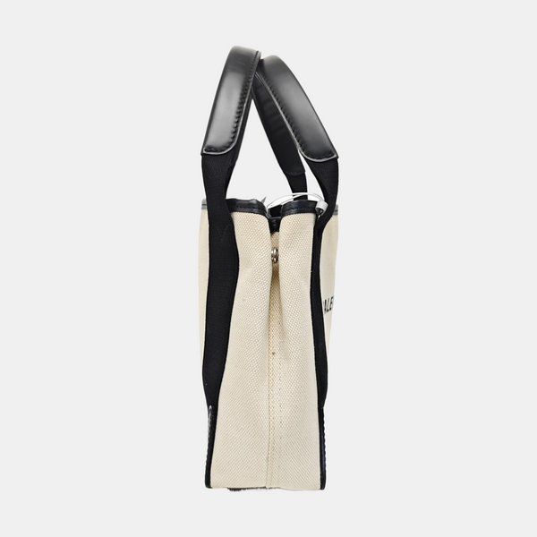 Navy Mini Canvas White