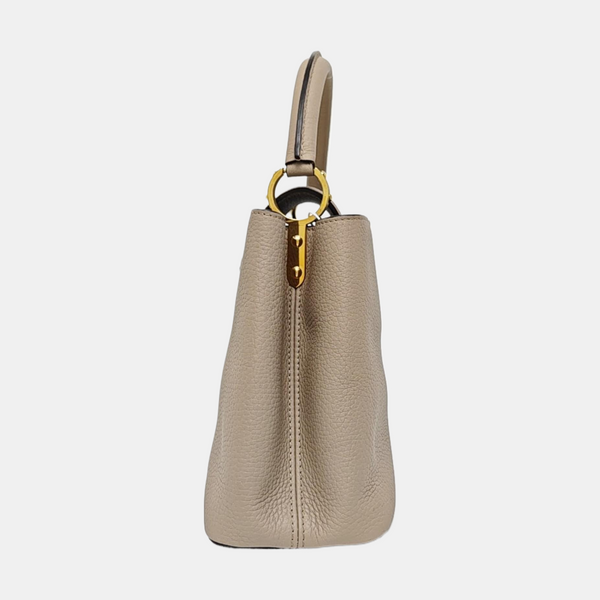 CAPUCINES MM Calfskin Gray