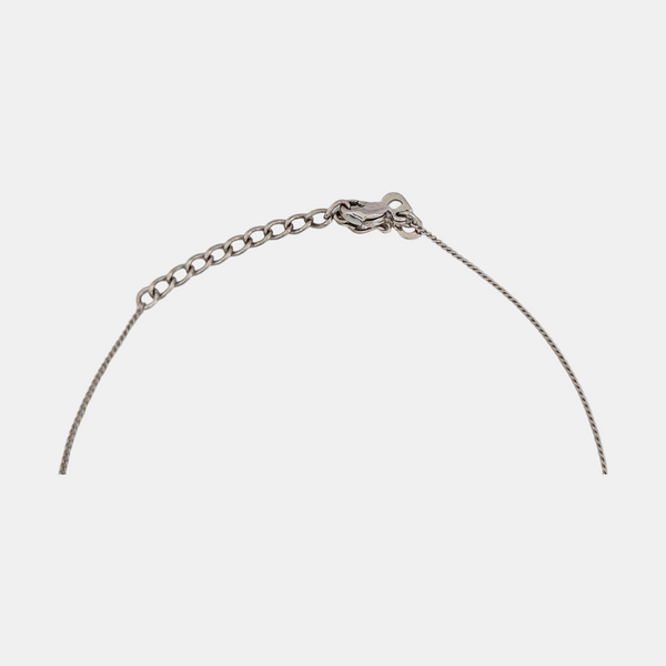 Petit CD Metal Silver Necklace