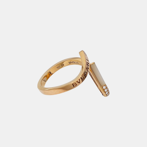 BVLGARI BVLGARI Anillo de oro rosa de 18k EU 52